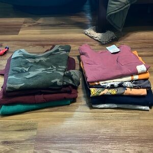 Boys long sleeve bundle size 6/7 total of 10 shirts